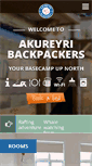 Mobile Screenshot of akureyribackpackers.com